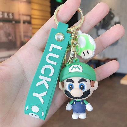 Mario Action Cute Keychain