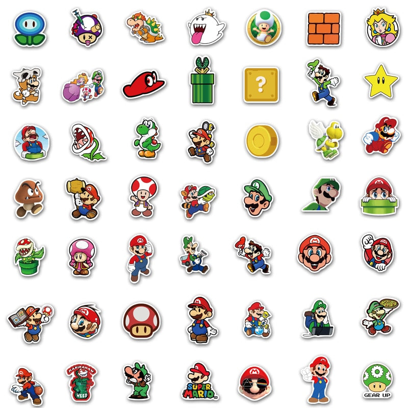 adhesive Super Mario stickers
