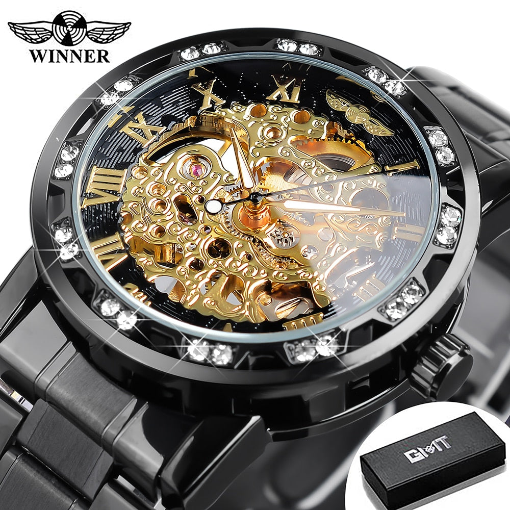 Mechanical Skeleton Wrist Watch