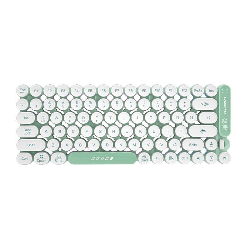 Punk Recargeable Wireless Bluetooth Keyboard