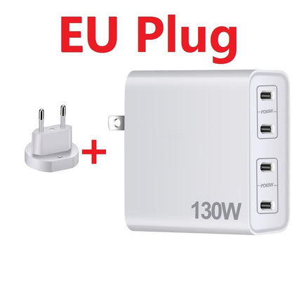 130W 4-Port PD 3.0 GaN