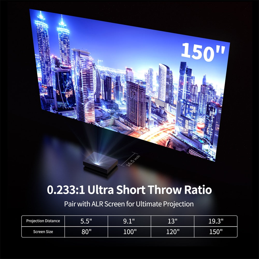 Nova 4K Smart UHD Short Throw Laser Projector