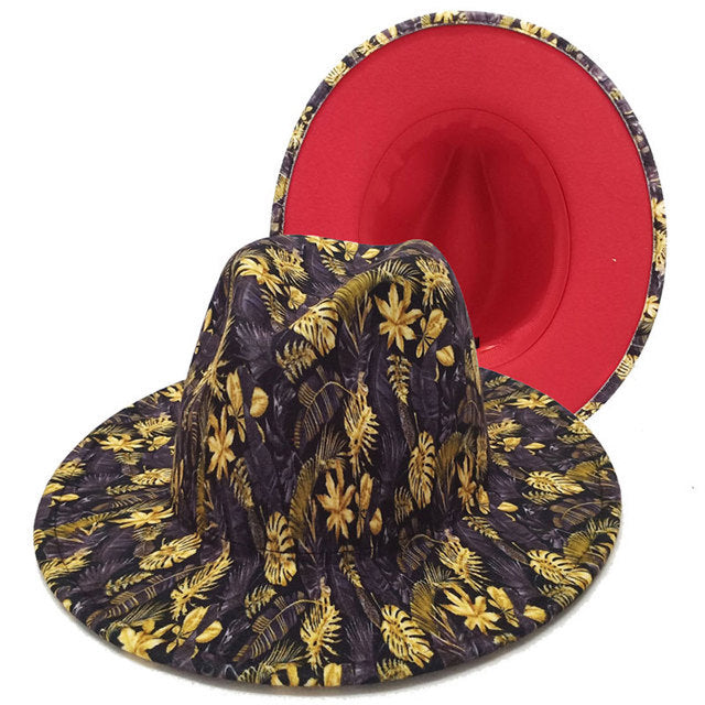 Natural Landscape Tie-dye Fedora Hat