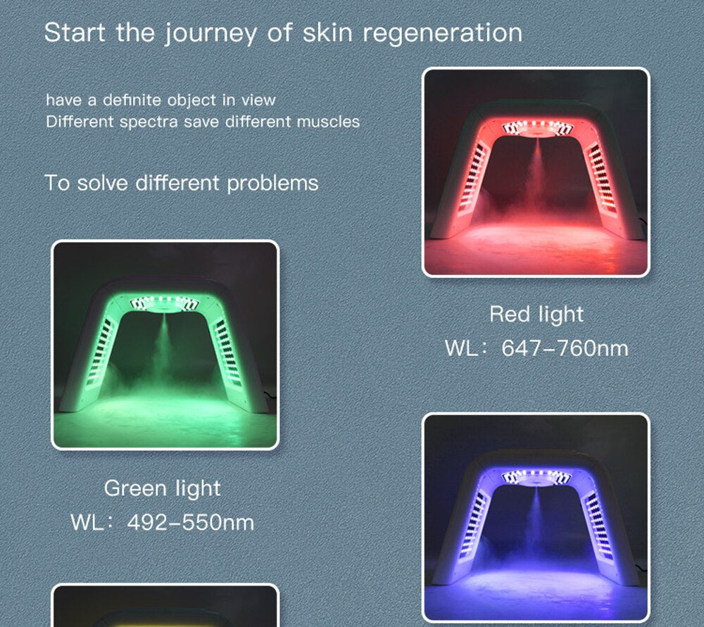 7 Farben LED Gesichtsmaske PDT Lichttherapie